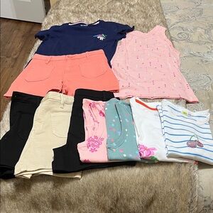 Epic Threads Navy Tee and Coral Shorts Set